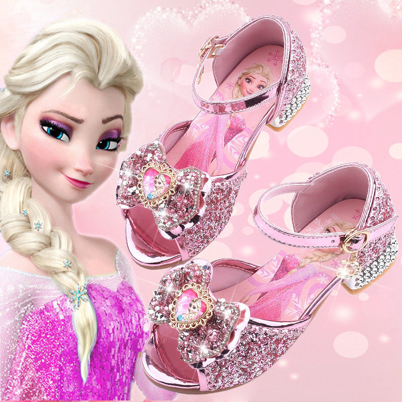 Sandálias para Meninas Frozen Aisha Princesa Sapatos de Cristal