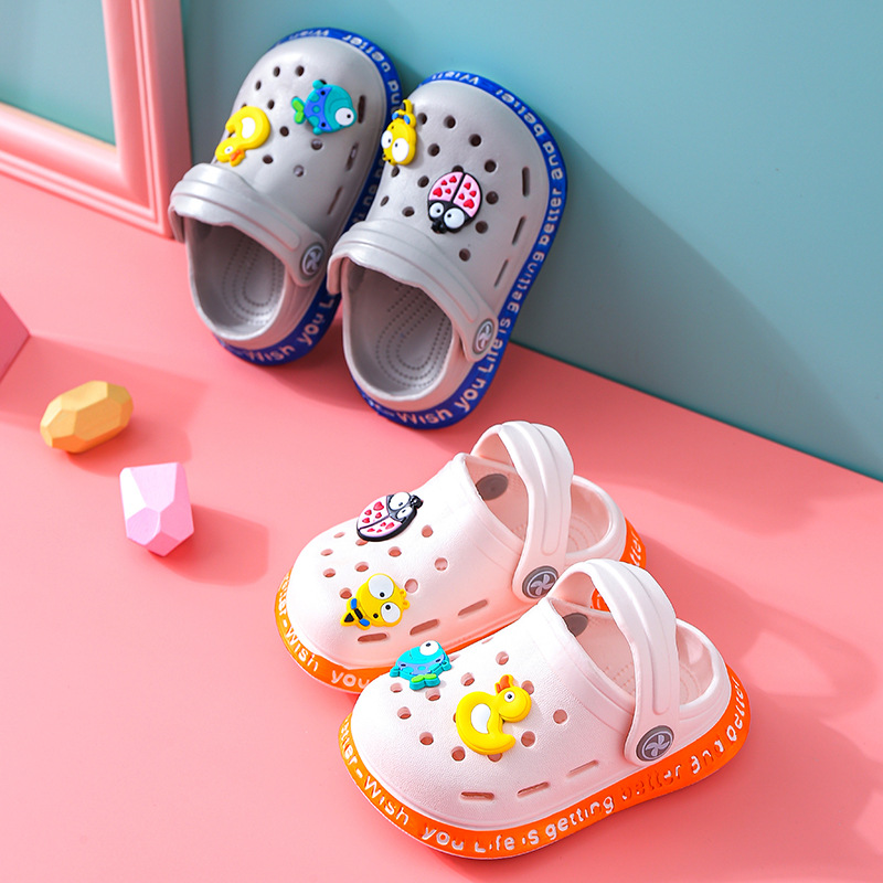 Sandálias de Bebê Masculinas de Verão para Meninas de 1 a 3 Anos, Sapatos de Cavidade para os Dedos, Sola Macia, Antiderrapante, Sandálias de Praia para Bebês C20_8710310923