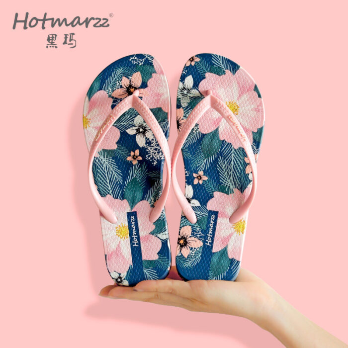 Chinelos Femininos Calçados Flip Flops Antiderrapantes para Praia Verão W50_7560211459 - Image 3